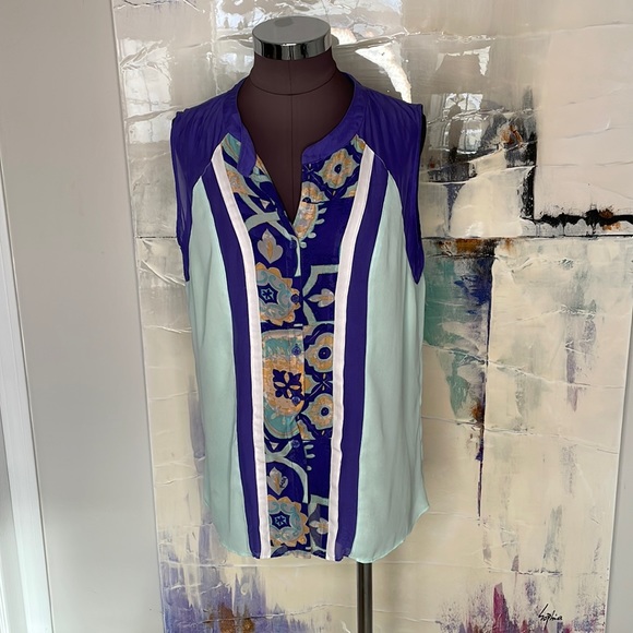 Hale Bob sleeveless blouse - Picture 1 of 4